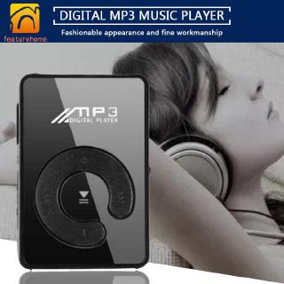 MP3 Player USB Digital Espelhado c/ Clipe/Compatível Cartão SD/TF (1)