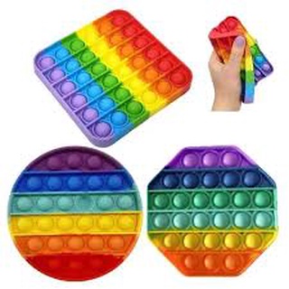 Alívio Do Estresse Brinquedo Apertar Bolha Push Pop It Its Colorido Fidget