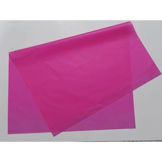 Papel de Seda 50x70 cm Pacote C/100 Unidades - ROSA CHICLETE AC 003 (1)