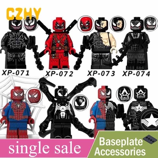 Compatível Minifigures Super Heroes Venom Spiderman Building Blocks Brinquedos Para Crianças Brinquedo De Presente KT1010