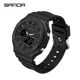 SANDA New Casual Men&#39;s Watches 50M Waterproof Sport Quartz Watch for Male Wristwatch Digital G Style Shock Relogio Masculino