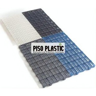 1pc Pallet Estrado Plastico 25x50x2,5cm Piso Plástico Branco (5)