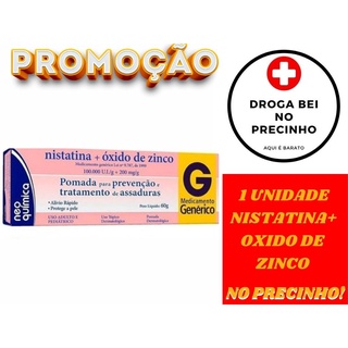 Pomada para assadura Nistatina Oxido de Zinco infantil unissex creme 1x60g