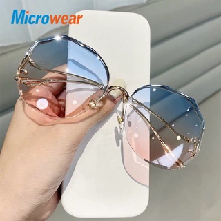 Óculos de sol hexágono gradiente feminino UV400 (2)