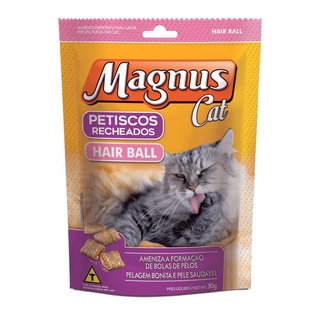 Petiscos Magnus Cat Recheados Hair Ball 30g
