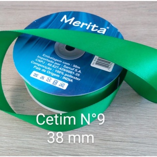 Fita de cetim liso N°9 38 mm (1metro) (4)
