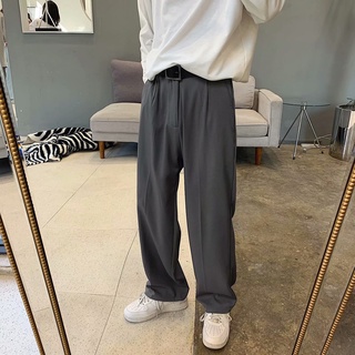 Trousers men's straight loose wide-leg pants ins fall casual pants high1 (1)