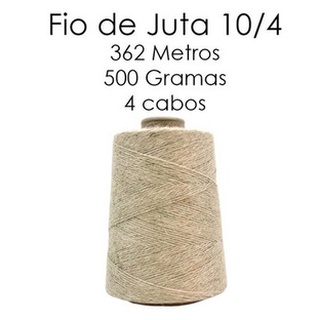 Fio de Juta Sisal Natural Cru/ Castanhal 500 gramas / Rolo com 362 metros, artesanatos, convites, laços, sacolas, presentes