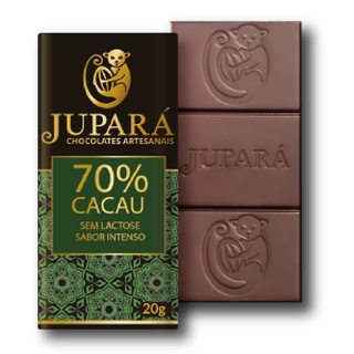 Chocolate Artesanal Jupará 70% Cacau, Sem Lactose - 20g (1)
