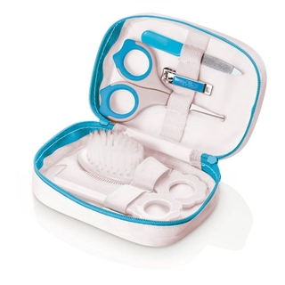 Kit Higiene Completo Pra Menina Bebe Estojo Maternidade azul