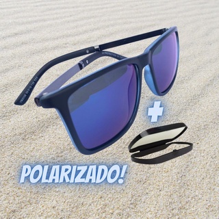 Oculos de sol polarizado azul metal protecao UV praia pesca dirigir promoção