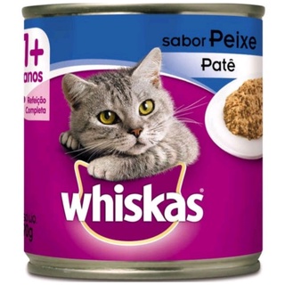 Pate whiskas lata sabor peixe para gatos 340gr