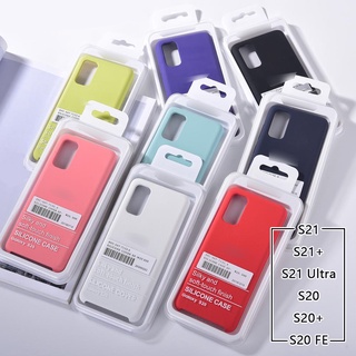 Capa De Silicone Para Samsung S21 S21 + S21 Ultra S20 Fe S20 + S20 Lite Premium Luxuoso De Pel Cia Anti-Queda