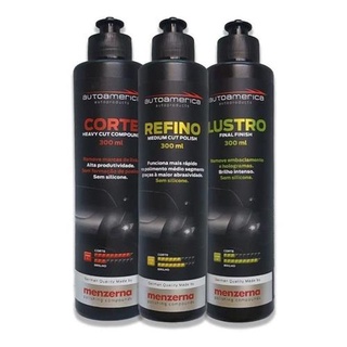 Combo Polimento Corte - Refino - Lustro Menzerna 300ml (1)