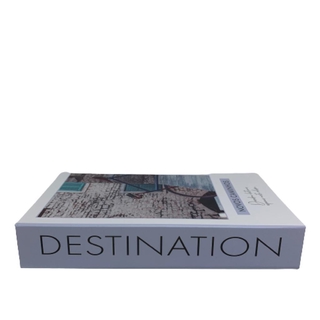 Caixa Livro Decorativo com tampa que abre Destination