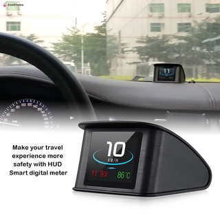P10 HUD Carro Cabeça Up Display Inteligente Velocímetro Digital LCD 2 OBD Scanner Ferramenta De Diagnóstico