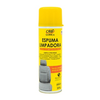 Spray Espuma Limpadora Limpa Estofado Banco A Seco 300ml Orbi