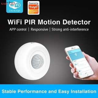 Tuya WiFi Smart PIR Sensor de movimento humano Detector Tuya App Sistema de alarme de controle