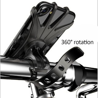 Stable Bicycle Phone Holder Bike Handlebar Mobile Phone Stand Holder Mount Bracket Adjustable 360 Degree Rotation (1)