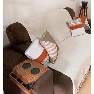 Manta Para Sofa Grande Gigante 100% Algodão Decorativa Tipo Capa Coberta Cama Retratil