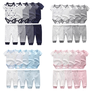 Summer Fashion 0-12M 100%Cotton Short Sleeve Baby Boy Girl suits (1)
