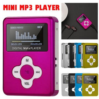 Mp3 Mini Usb Mp3 Player Com Tela Lcd 32gb Cartão Micro Sd Tf Winwinplus