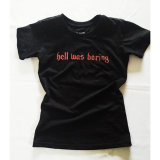 Camiseta/Babylook Hell Was Boring /Gótico/ 100% Algodão