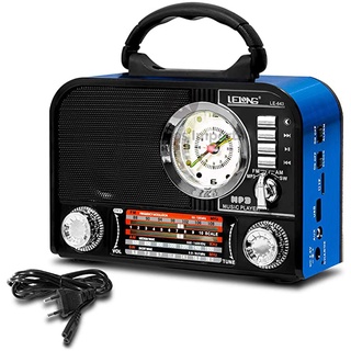 Radio Som Modelo Retrô Le - 643 Lelong Bluetooth Am , fm e sd