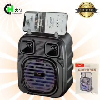 Caixinha de Som Bluetooth Potente Usb Pendrive Radio Fm c/ Bateria AL 1175 (1)
