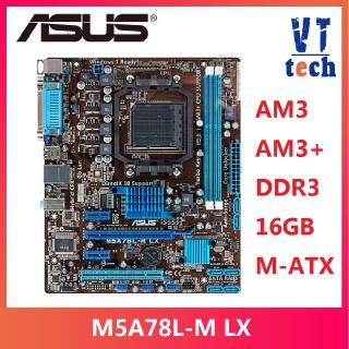 Placa Mãe para Desktop Asus M5A78L-M LX Soquete 760G 760L AM3 AM3 DDR3 16G U ATX UEFI BIOS Usada (1)