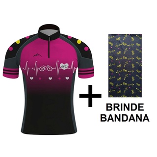 Camiseta ciclismo para ciclistas feminina