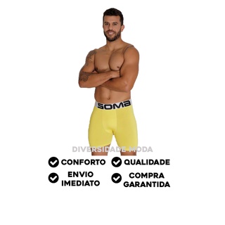 Cueca Boxer Comprida Moda Íntima Masculino Atacado Revenda Promoção