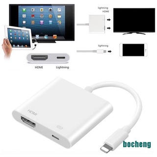 (BO)Lightning Digital AV Adapter 8Pin Lightning to HDMI Cable for iPhone 8 7 X iPad