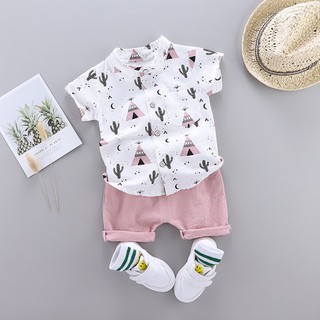 summer Baby Boys clothes Children\'s Cute Clothes Sets T-shirt and Pants 2 piece Clothing sets kids outfits (3)