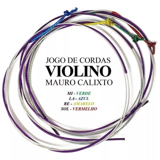 Jogo De Corda Violino 3/4 Mauro Calixto Qualidade Premium