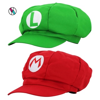 Deryu Chapéu Unissex Super Mario Bros Luigi Para Cosplay / Chapéu De Sol Octogonais
