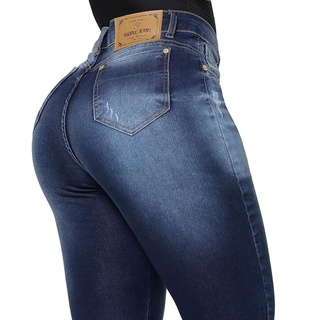 Calca Jeans Feminina EMPINA Bumbum e MODELA SHOPLE A-4