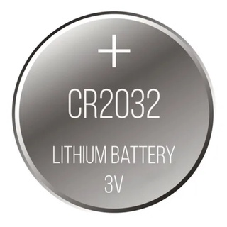 5x CR2032 Bateria 3V - Marca Sortida - Cartela com 5 Baterias