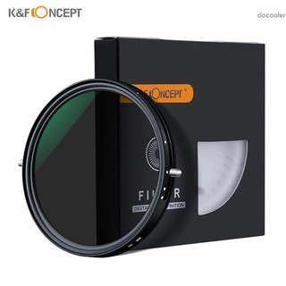 docooler K&F CONCEPT 72mm 2-in-1 Variable Adjustable ND Filter Neutral Density Fader 5-Stop ND2-ND32 and CPL Circular