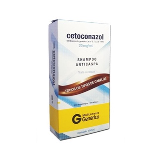 Shampoo Anticaspa Cetoconazol 20mg/ml Cimed Conteúdo 100ml Todos os Tipos de Cabelo