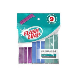 2 Pacotes 18 Prendedor de Embalagens Veda Fecha Flash Limp (4)