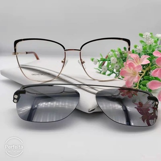 Óculos de Armação De Grau Feminino Clipon 2 Em 1 22143