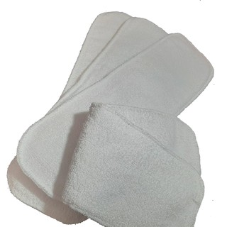 kit 10 Absorventes 4 camadas Algodão estilo microfibra para fralda ecológicas absorvente ecológico absorvente de pano para bebê para criança