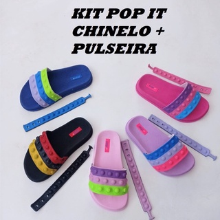 pop it chinelo e pulseira kit infantil promoção (1)