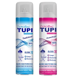 Álcool Spray 70% - 360ml - Antisséptico para mãos - TUPI