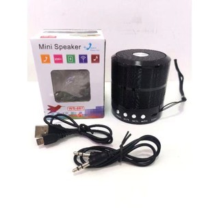 Mini Caixinha Som Ws-887 Bluetooth Portátil Usb Mp3 P2 Sd Rádio Fm (2)