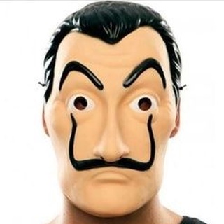 Máscara La Casa de Papel - Salvador Dalí - Carnaval - Fantasia - Cosplay - Geek