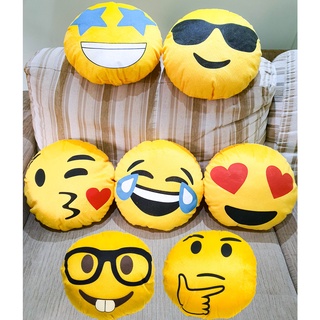 Almofadas Pelúcia Pelo Curto Emoji C/ Enchimento Rede Social decoração Presente
