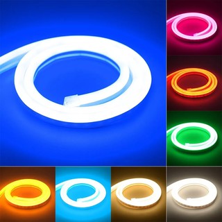 Mangueira Led Neon Flexível 12w 1, 2 ou 3 Metros 110v Ou 220v + Conector Cores Âmbar, Azul, Branco Frio, Branco Quente, Rosa, Verde e Vermelho