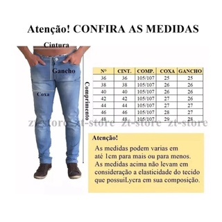 Kit 2 Calças Jeans Masculina Slim Original Elastano Lycra (6)